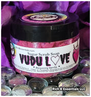 Vudu L♡VE ™️ | Raspberry Vanilla | Whipped Sugar Scrub Soap | 5.3 oz [Pre-Order!==>Ships in 10 days]