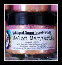 Load image into Gallery viewer, Melon Margarita ™️ | Sugared Melons | Whipped Sugar Scrub Soap  | 5.3 oz
